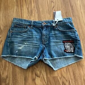 Iron Maiden Jean Shorts Frayed Lucky Brand denim shorts size 2